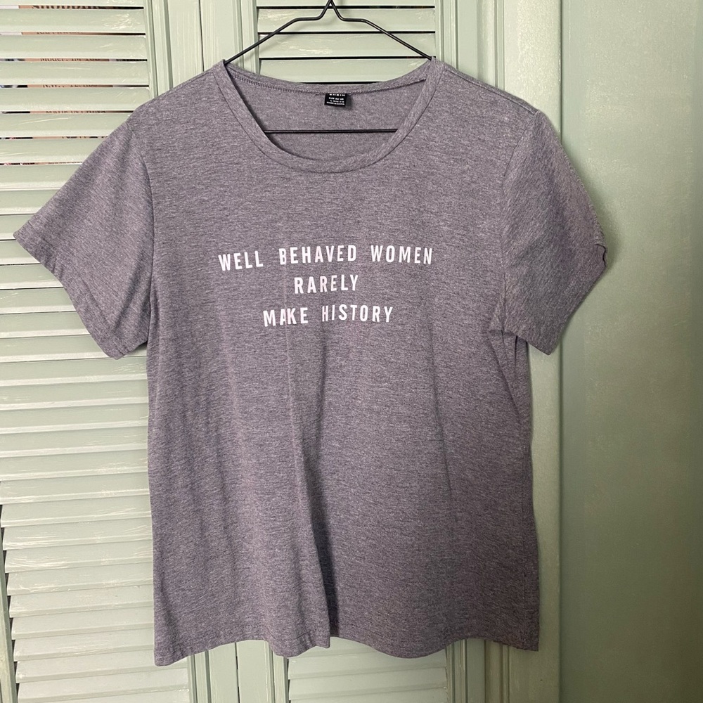 SHEIN Grey Graphic Tee
